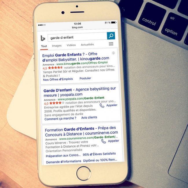 Exemple referencement payant marketingconnect 1